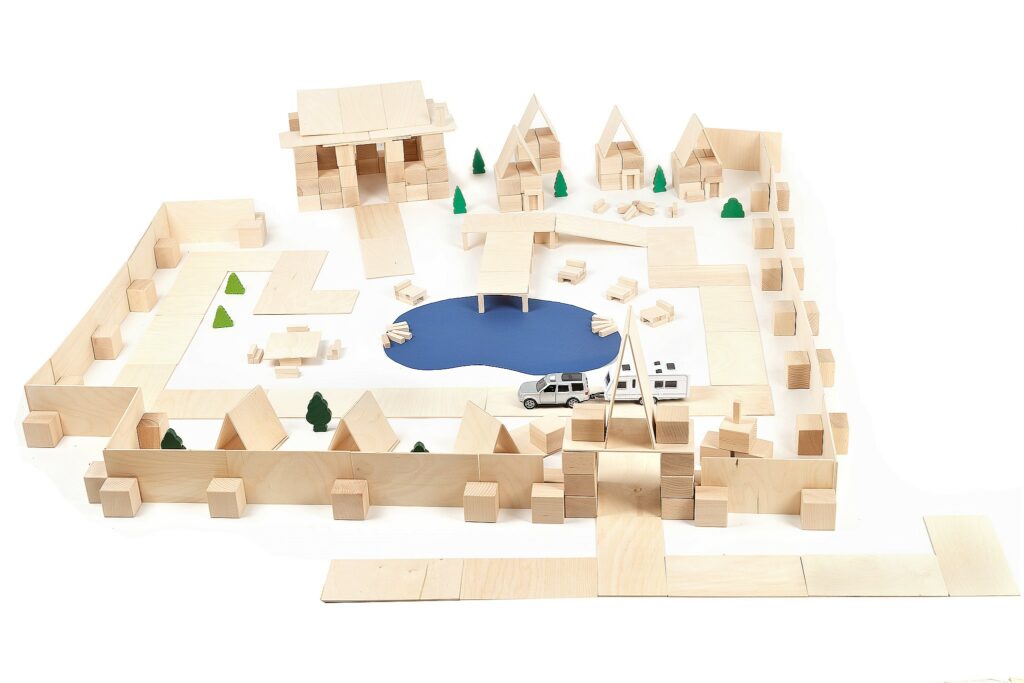 Houten blokken Just Blocks Camping-big pack