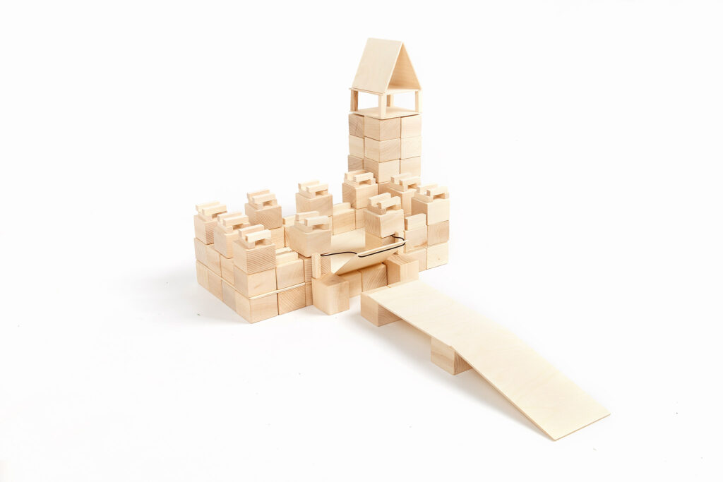 Houten blokken Just Blocks Castle-medium pack
