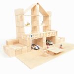 Houten blokken Just Blocks Dollhouse-medium pack