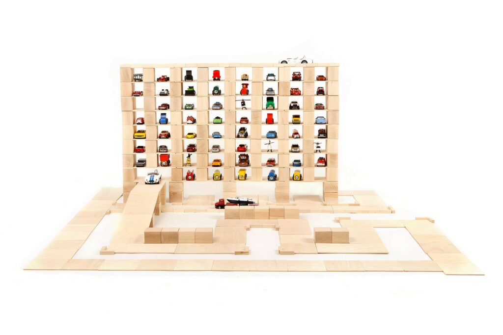 Houten blokken Just Blocks Parking-big pack