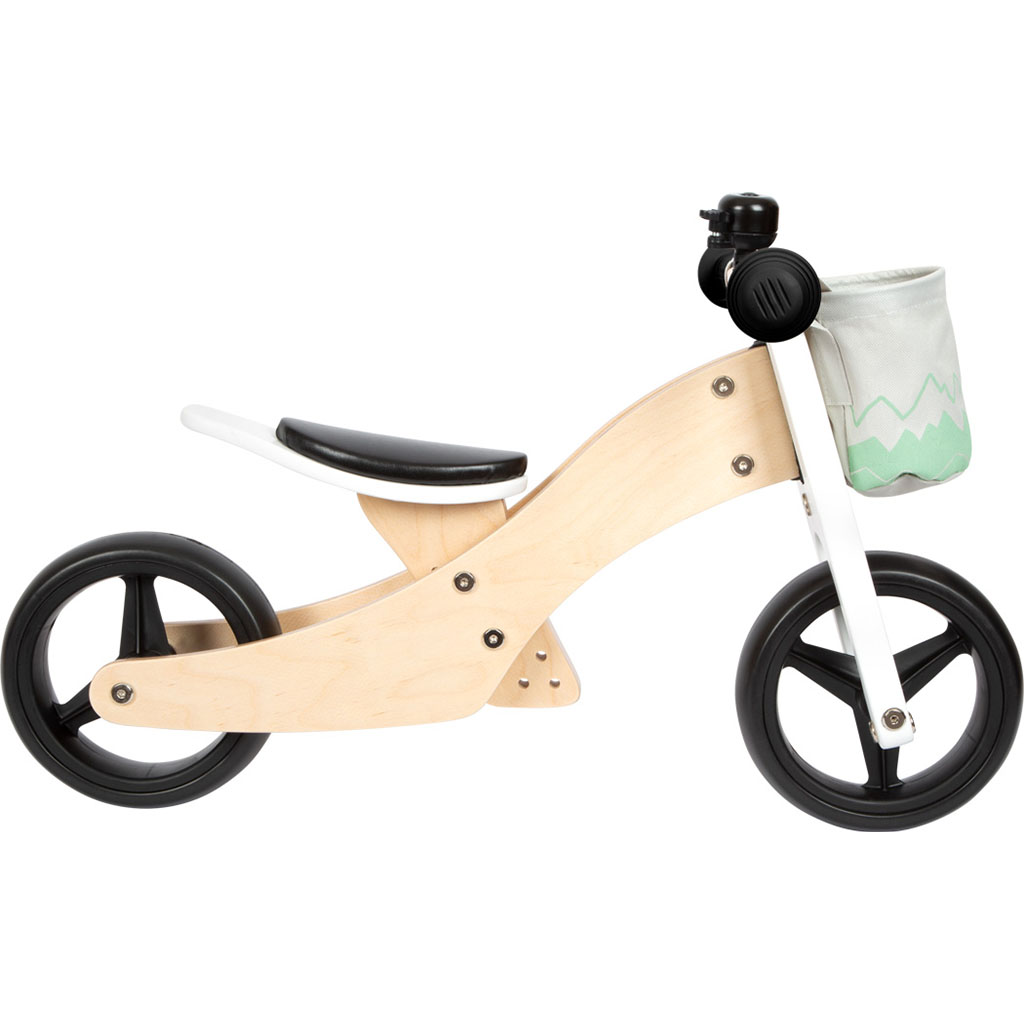 Tricycle houten loopfiets 2-in-1 Jindl