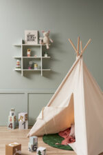 Tipi tent Kids Concept naturel wit