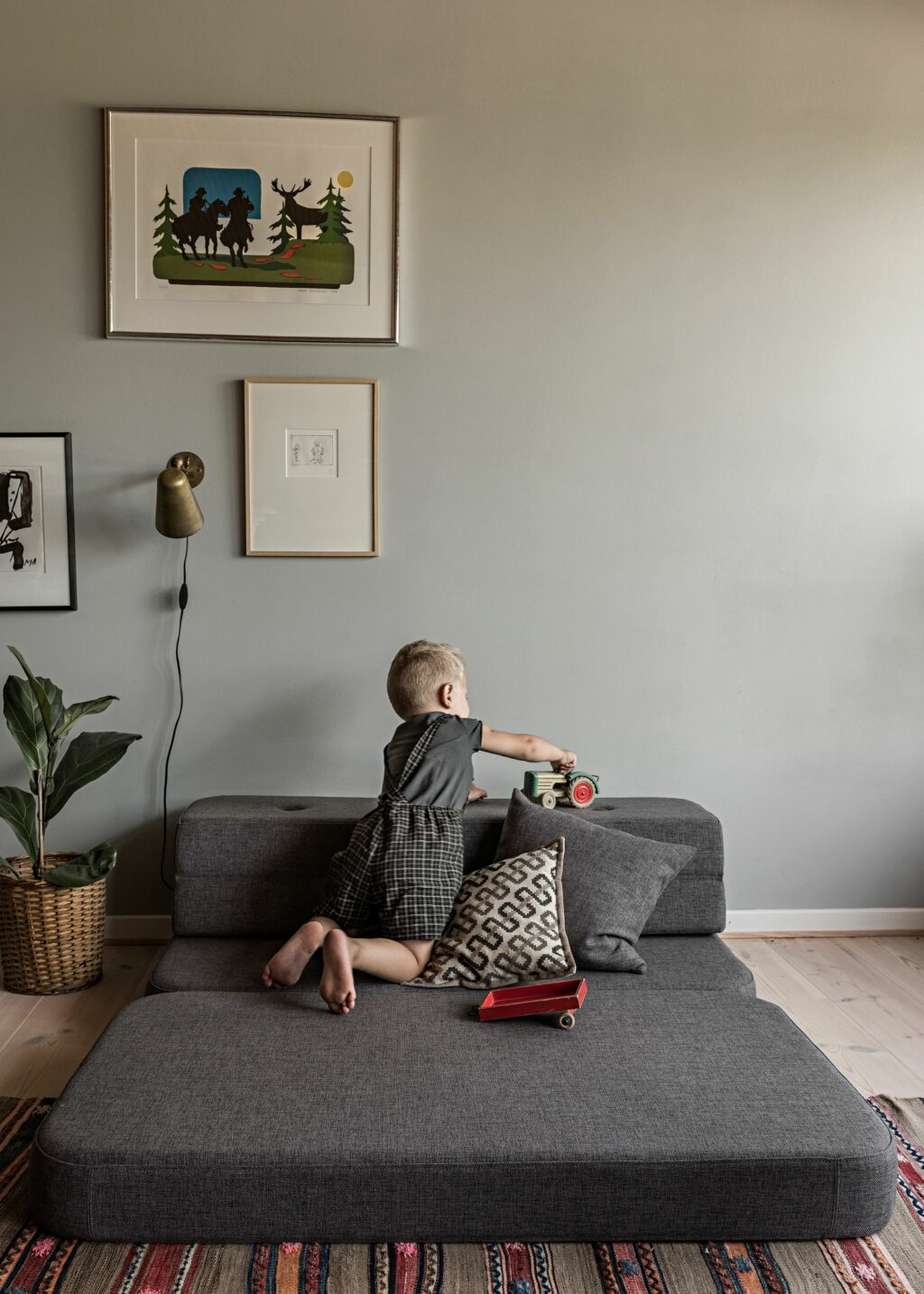 by KlipKlap KK3 fold Sofa, grijs 1