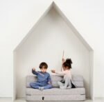 by KlipKlap KK3 fold Sofa, lichtgrijs 1