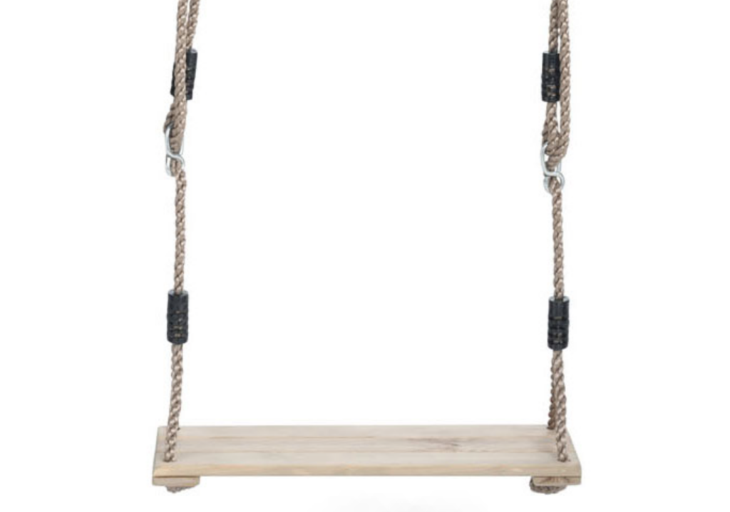 Houten schommel klassiek detail Houten schommel klassiek detail