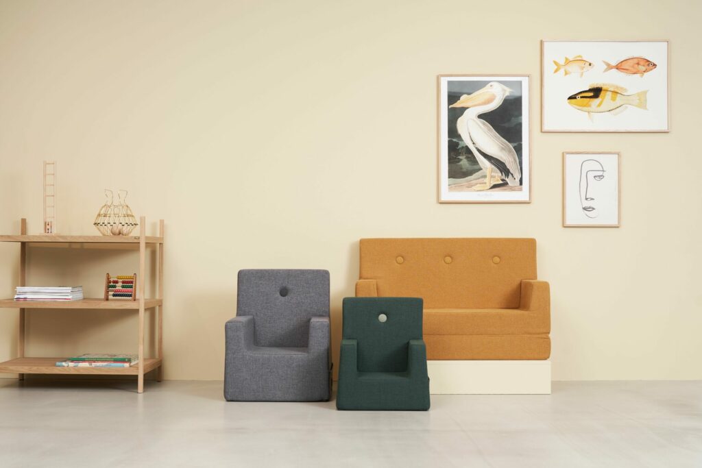 by KlipKlap KK Kids Chair XL, grijs 4