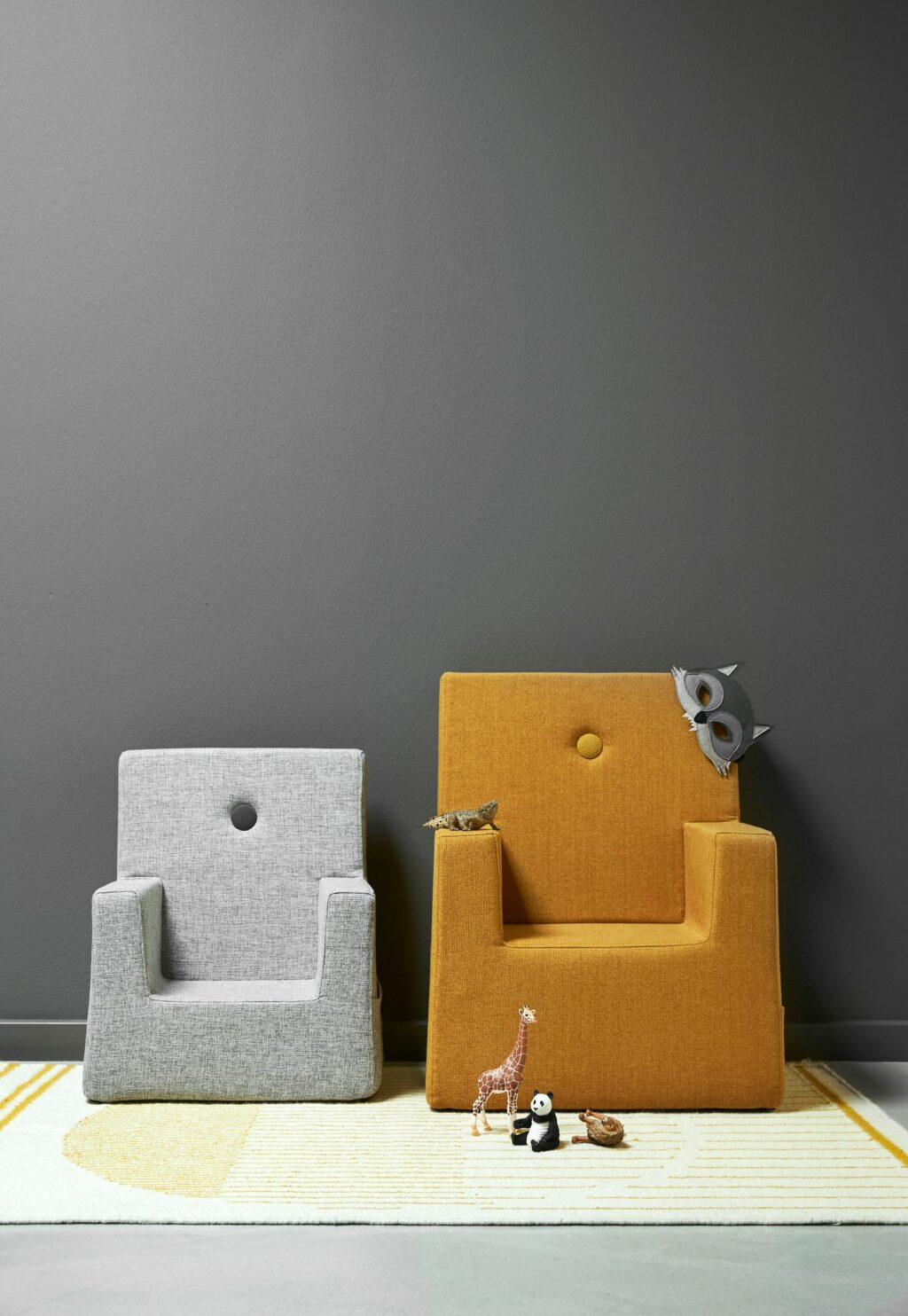 by KlipKlap KK Kids Chair XL, mosterdgeel 3