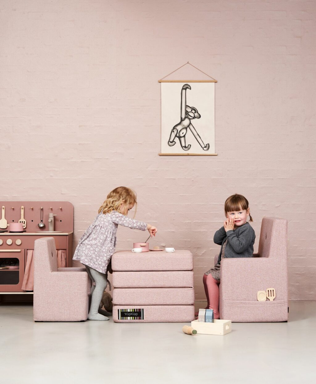 by KlipKlap KK Kids Chair XL, roze 2