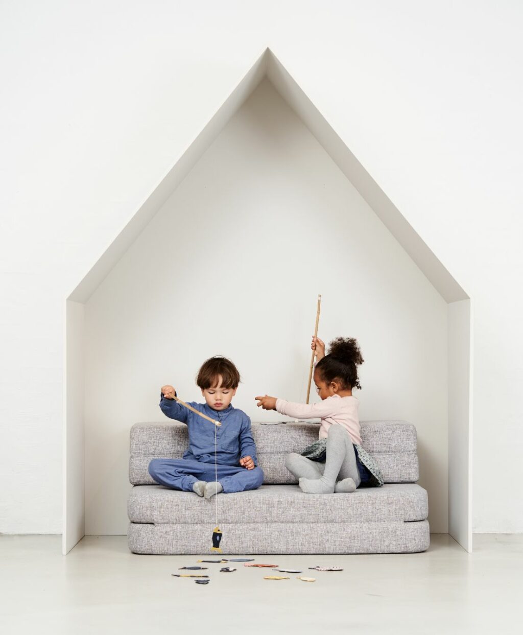 by KlipKlap KK3 fold Sofa XL, lichtgrijs 4