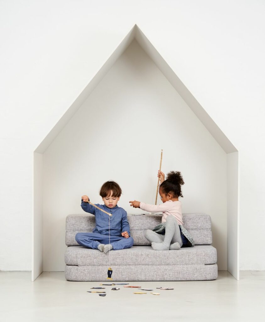 by KlipKlap opvouwbare bank KK 3 Fold Sofa XL soft lichtgrijs Jindl