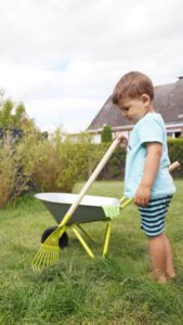 Kinderkruiwagen met tuingereedschap-3