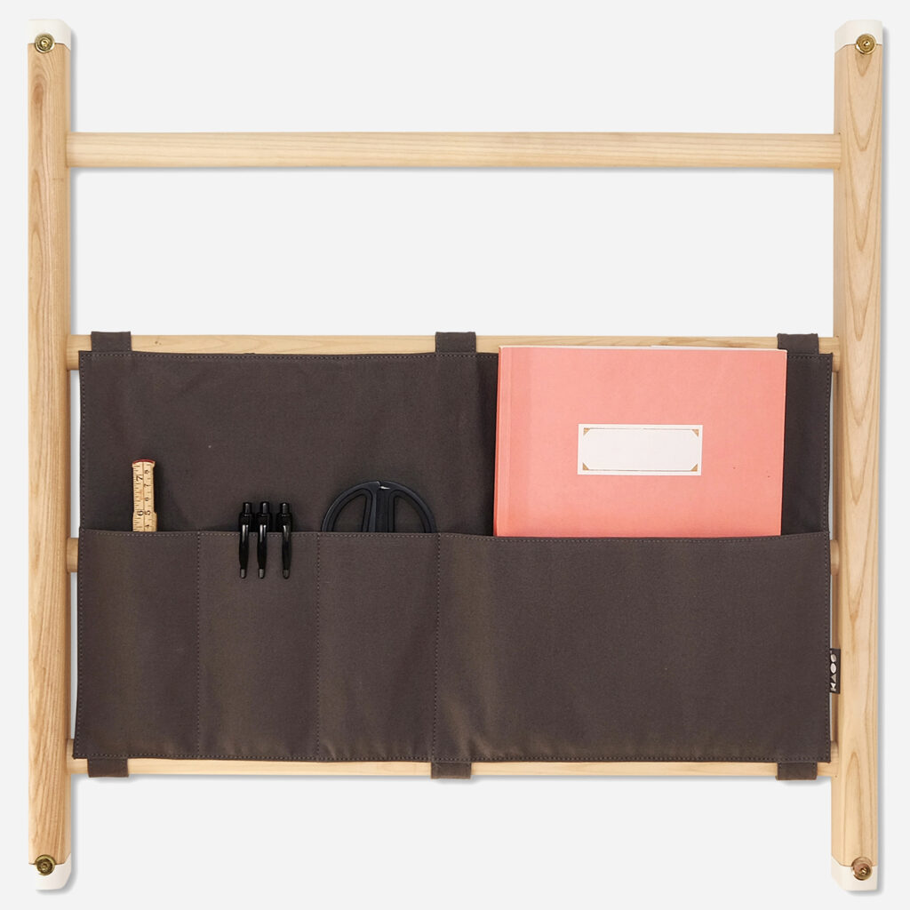 Canvas organizer KAOS grijs open-1