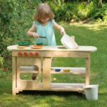 Houten buitenkeuken | modderkeuken voor kinderen detail 1