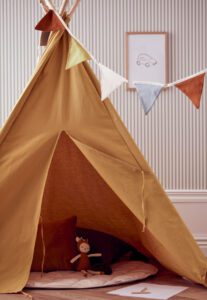 Tipi tent Kid's Concept, sfeer geel