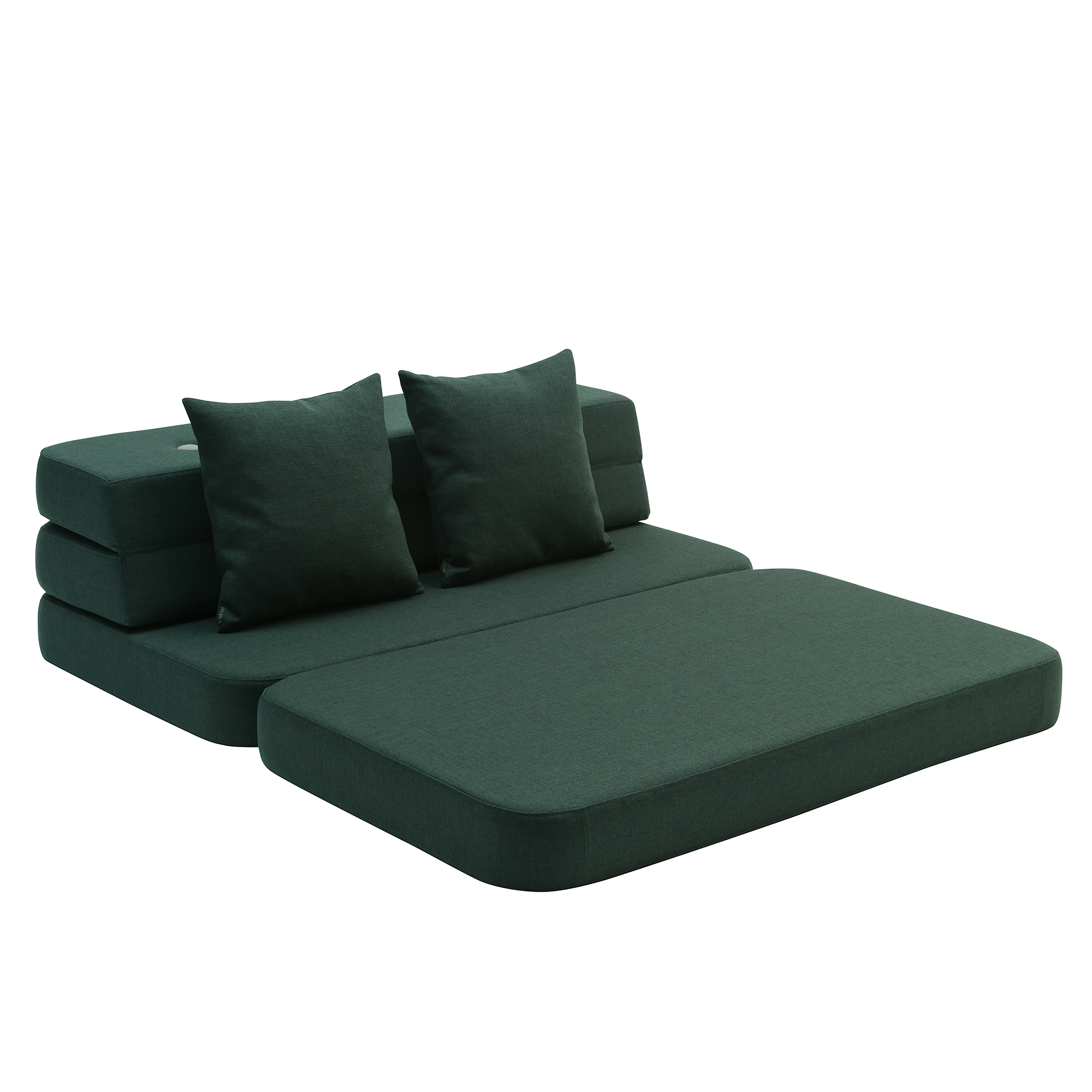 by KlipKlap opvouwbare bank KK 3 Fold Sofa XL soft groen Jindl