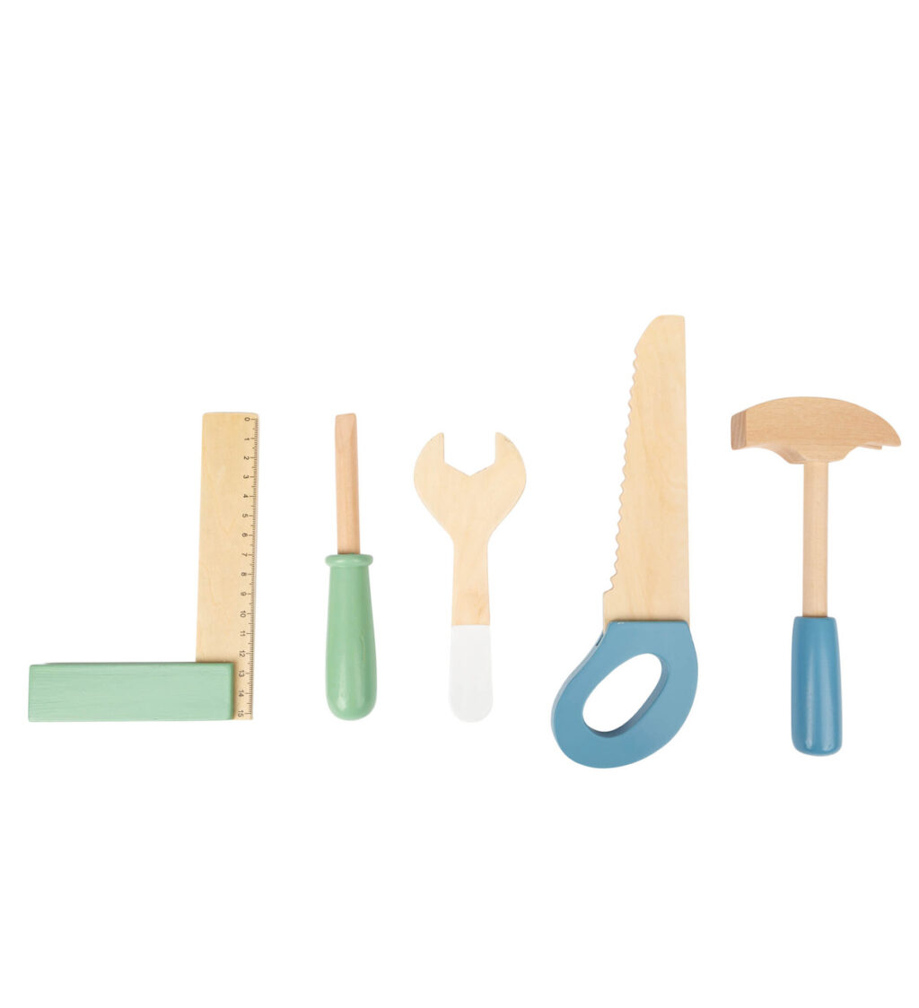 Gereedschap bij kinderwerkbank Gereedschap bij kinderwerkbank