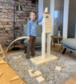 Grote houten blokken speelgoed