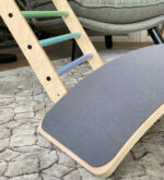 Houten balanceboard jindl vilt grijs detail