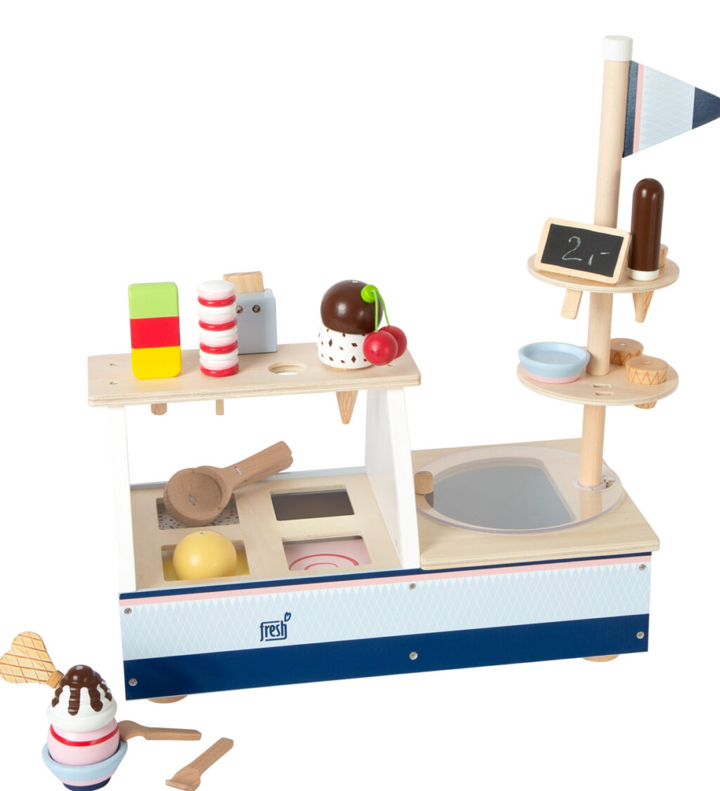 Houten speelgoed ijskraam Houten speelgoed ijskraam