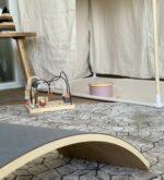houten balance board jindl donkergrijs vilt detail
