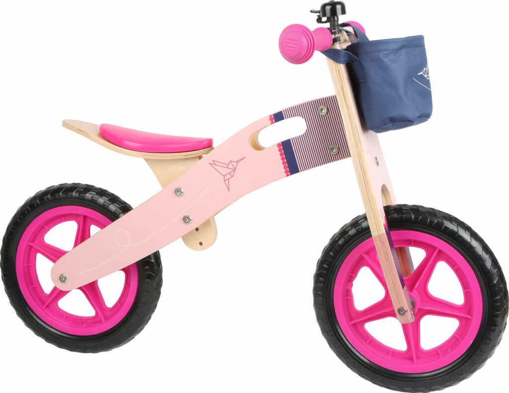 Houten loopfiets roze Houten loopfiets roze