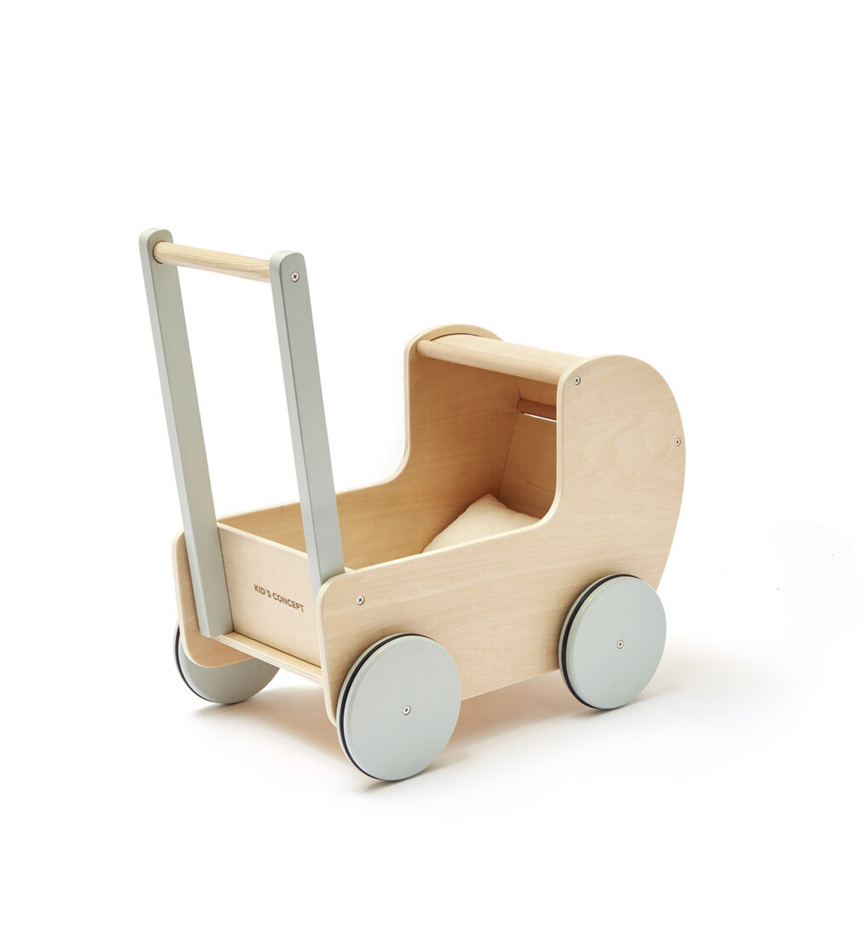 Hub Hoelahoep Nadenkend Houten poppenwagen Kid's Concept Naturel - Jindl