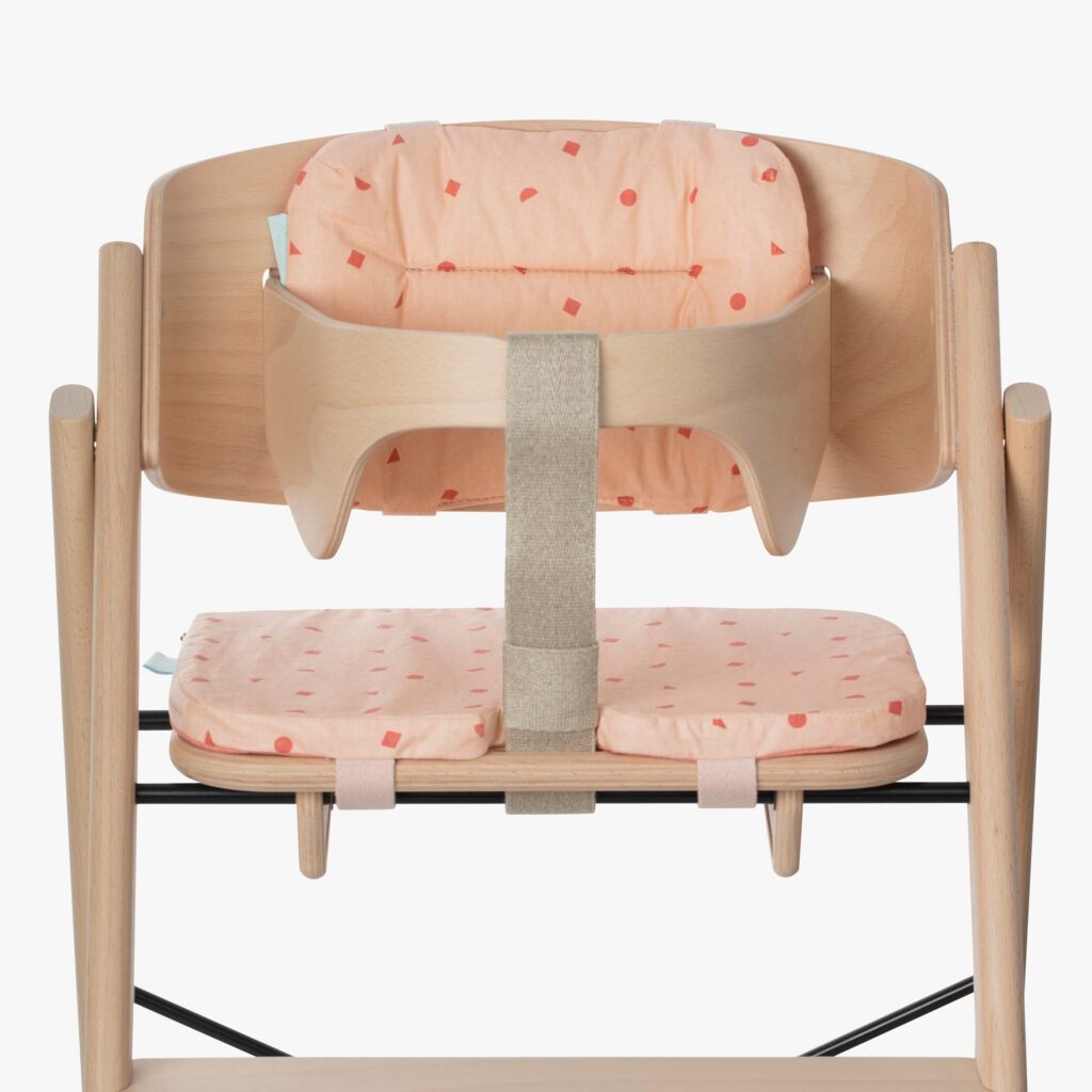 KAOS kussenset voor kinderstoel koraal KAOS kussenset voor kinderstoel koraal