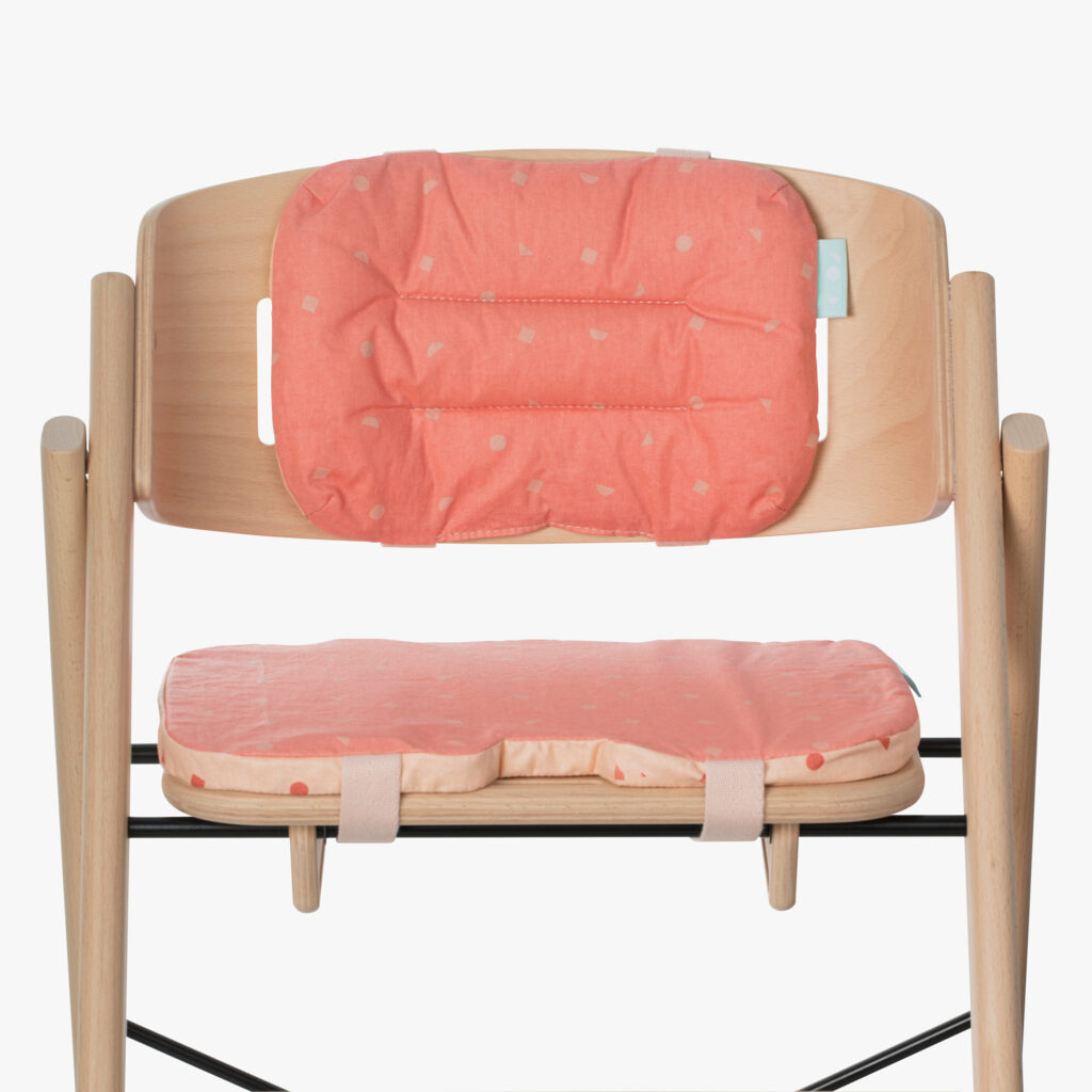 KAOS kussenset voor kinderstoel koraal zonder beugel 1 KAOS kussenset voor kinderstoel koraal zonder beugel 1
