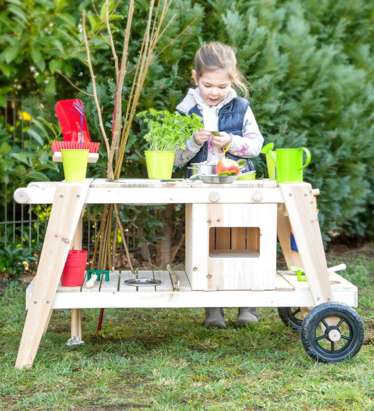 modderkeuken voor kinderen met wielen
