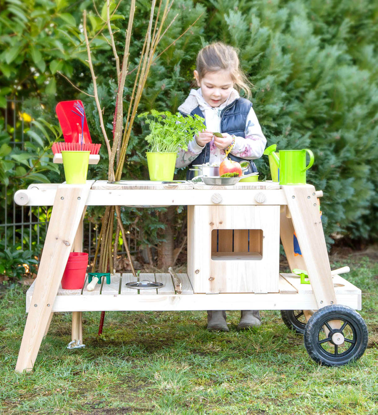 modderkeuken voor kinderen met wielen