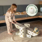 Bouwset Dreamer Kit MODU sand grey _ honey yellow + Gratis foam ball