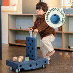 Bouwset Explorer Kit MODU deep blue_sky blue + Gratis MODU Foam ball
