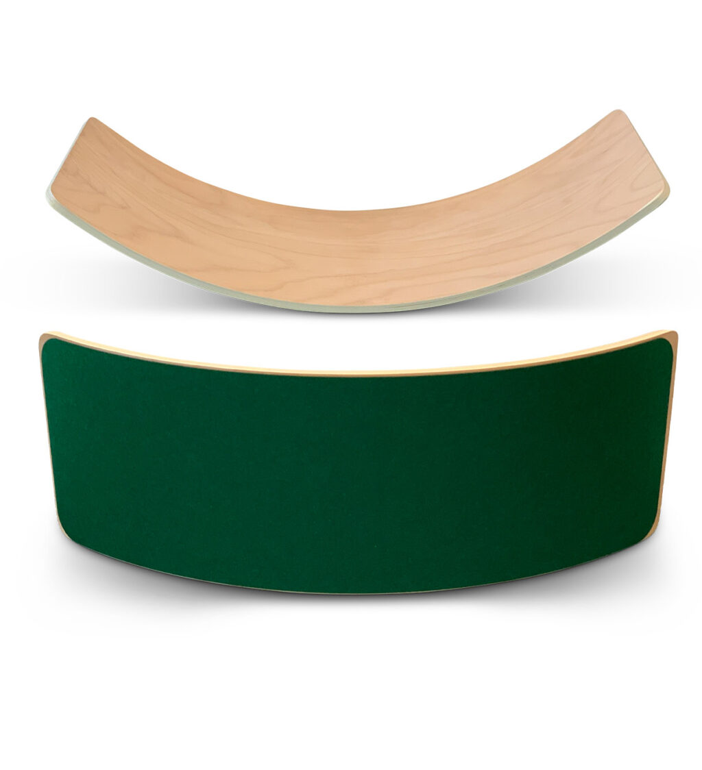 Balance board Jindl met groen vilt