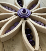 Houten blokken abel bloemen