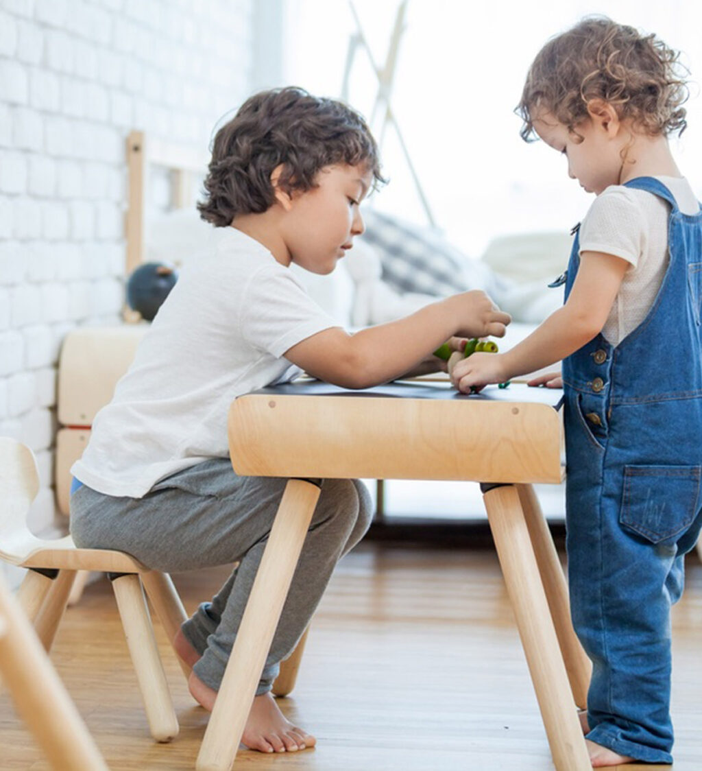 Tafel en stoel Zwart PlanToys Jindl