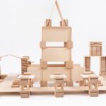 Houten blokken Just Blocks Smart lines small pack 6