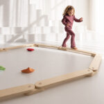 Houten balansplankjes koppelbaar Jindl® (set van 9)