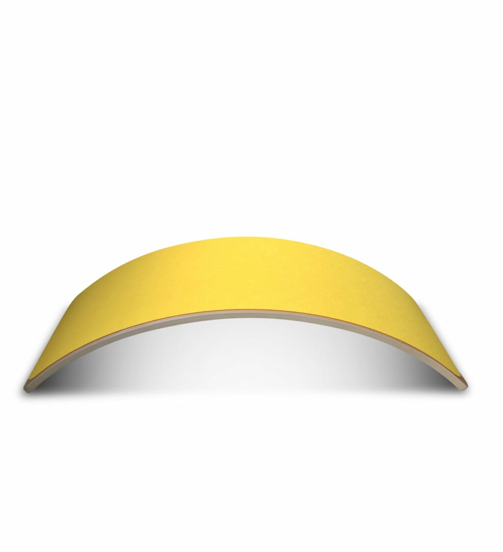 Balance board met vilt geel Jindl