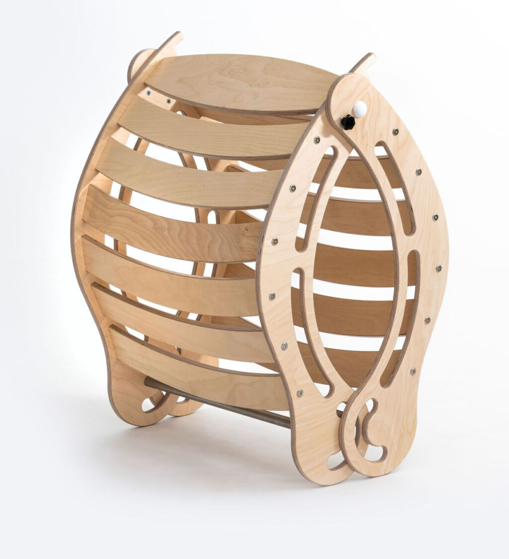 Waldorf rocker opvouwbaar XXL opgevouwen Waldorf rocker opvouwbaar XXL opgevouwen