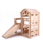 Houten speelhuis binnen modulair