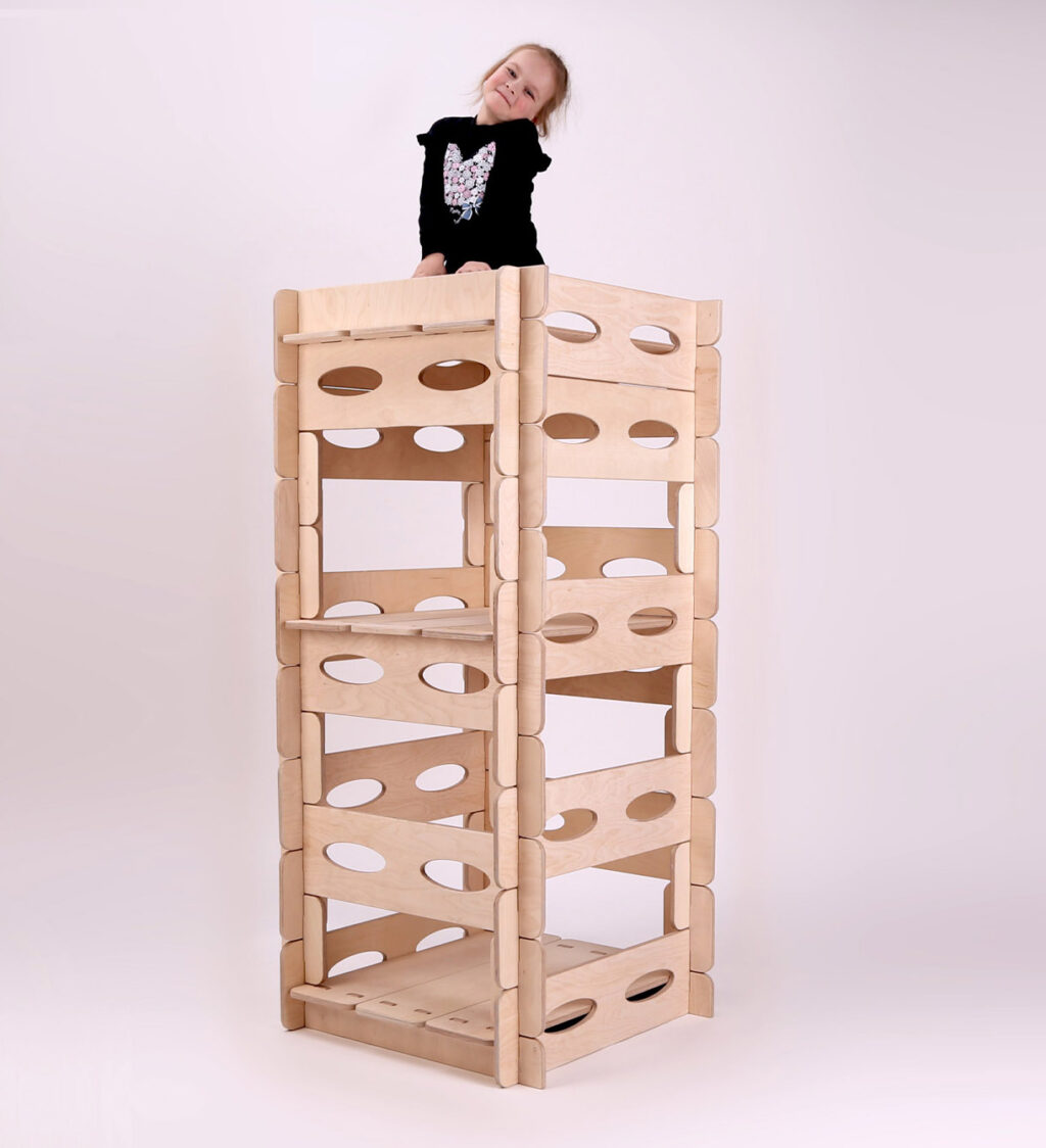 Houten speelhuis stapelbaar Jindl Houten speelhuis stapelbaar Jindl