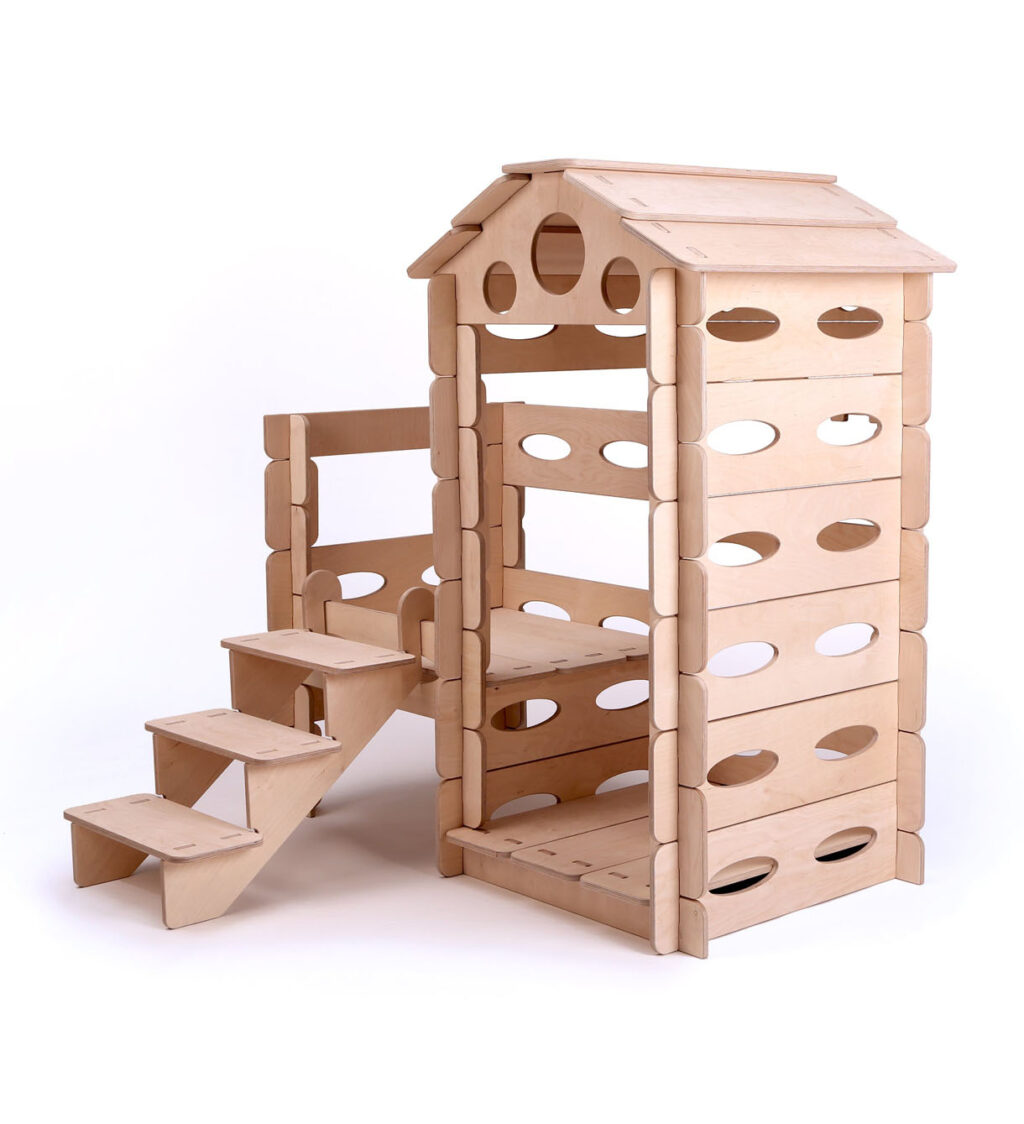 Modulair houten speelhuis Jindl voor binnen Modulair houten speelhuis Jindl voor binnen