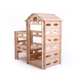 Modulair houten speelhuis binnen Jindl