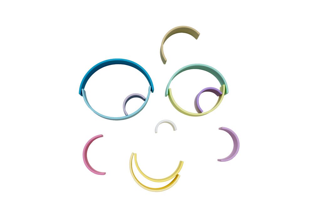 Regenboog pastel 12 stuks Dëna sfeer