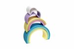 Regenboog pastel 12 stuks Dëna stapelen