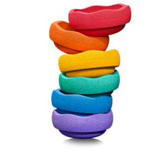 Stapelstein regenboog basic alle kleuren