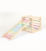 Klimrek klimkubus pastel met klimladder