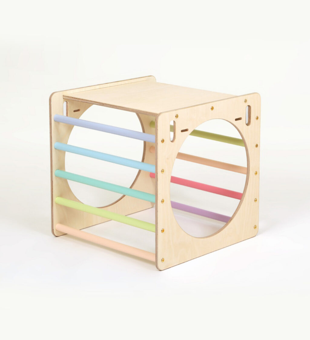 Klimrek kubus multifuncitoneel pastel Klimrek kubus multifuncitoneel pastel