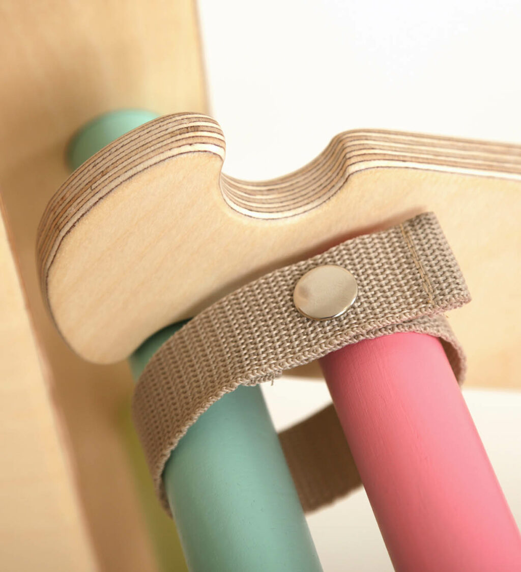 Klimrek ladder pastelkleuren Klimrek ladder pastelkleuren