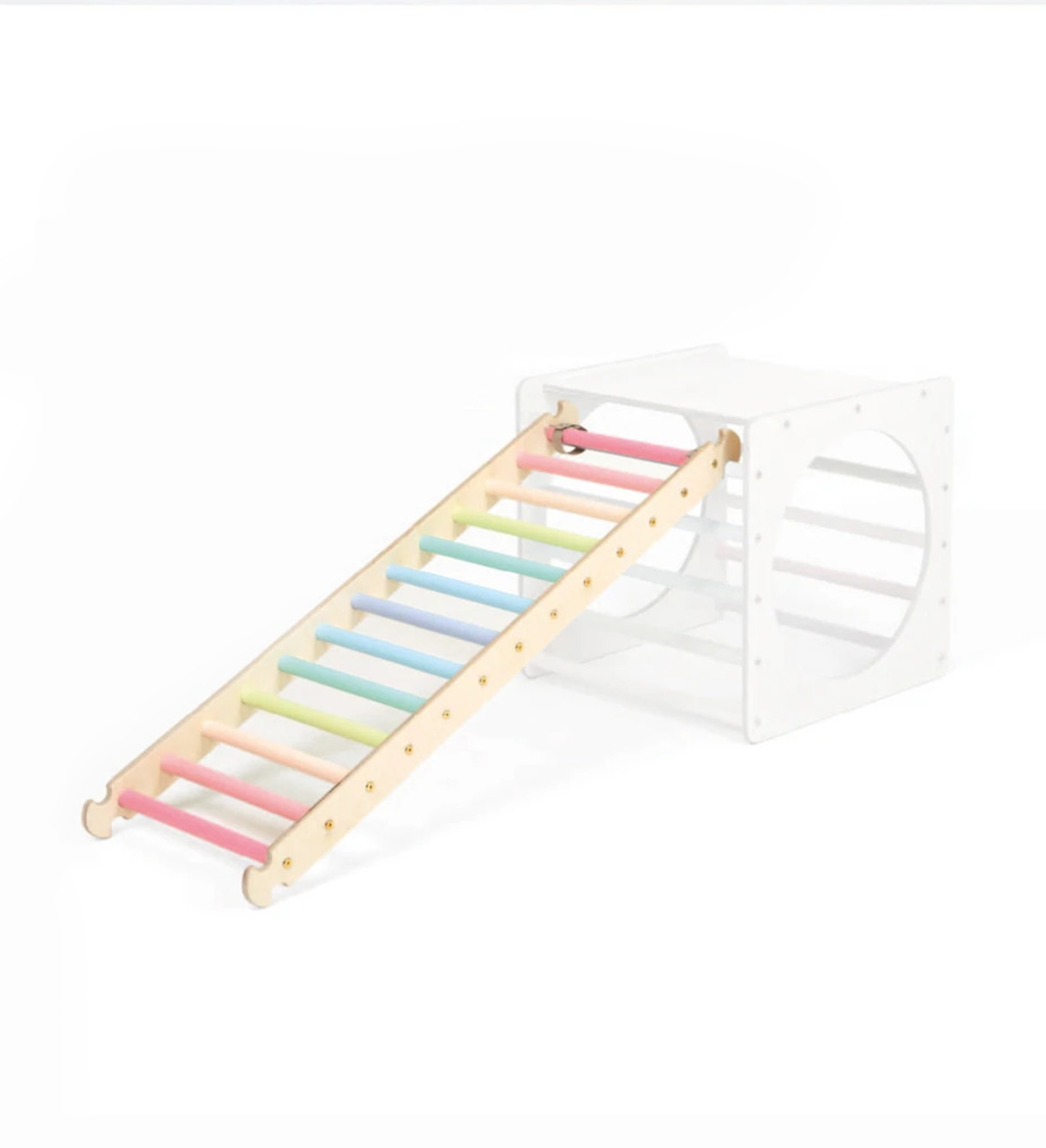 Ladder voor klimkubus en klimrek premium pastel